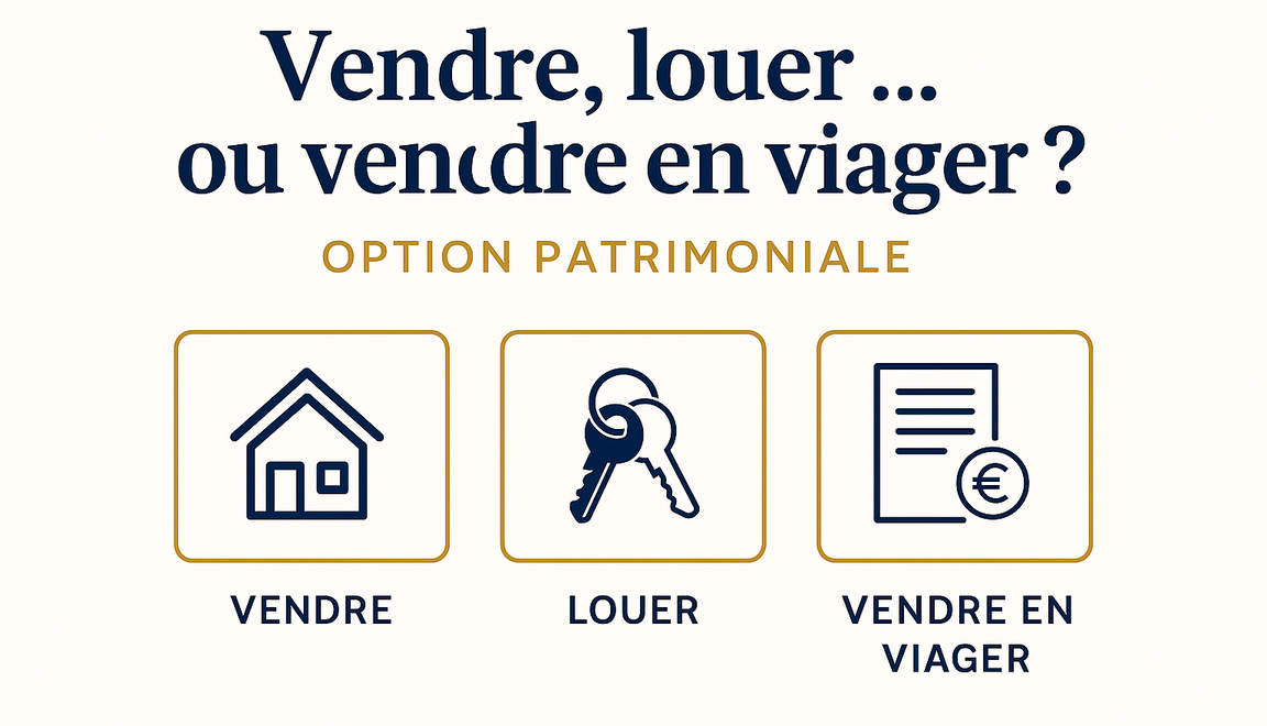 Vendre louer ou vendre en viager – Comparatif patrimonial immobilier