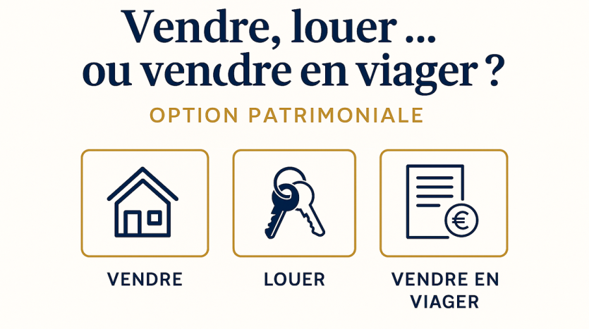 Vendre louer ou vendre en viager – Comparatif patrimonial immobilier