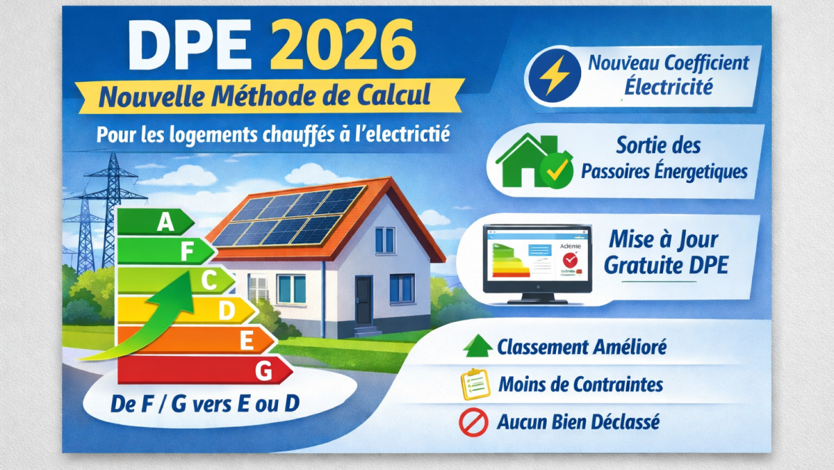 DPE 2026 : nouveau mode de calcul pour les logements chauffés à l’électricité