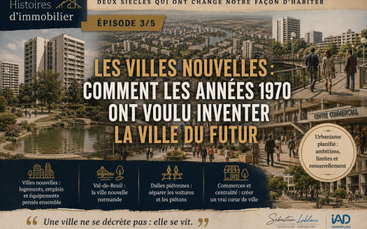 Val-de-Reuil, Cergy-Pontoise, dalles piétonnes et commerces : comment les villes nouvelles des années 1970 ont tenté d’inventer une nouvelle façon d’habiter.